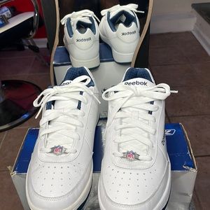 NFL Reebok Cowboys white with blue accents (cowboy words and star)